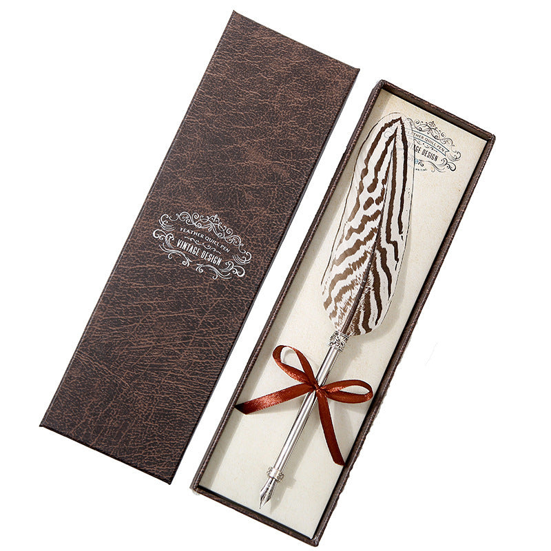 Retro Feather Pen Gift Box