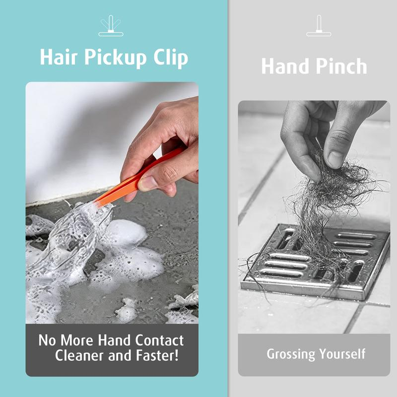 3-in-1 Floor Scrub Brush with Adjustable Durable Long Handle - 360°Rotating Scraper, Heavy-Duty Stiff Bristles, Scrubber Squeegee Combo for Faster Clean, Bathroom, Patio - Multifunctional Home Care Supplies Broom
