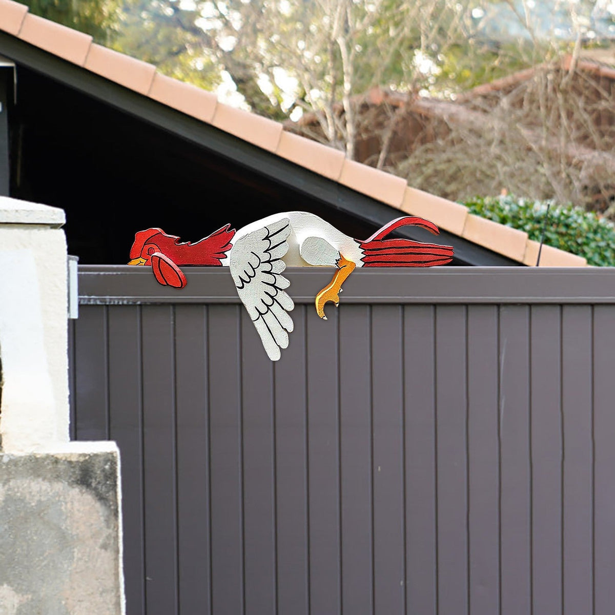 Funny Breakaway Turkey Fence Topper – Thanksgiving Yard & Home Decoration
