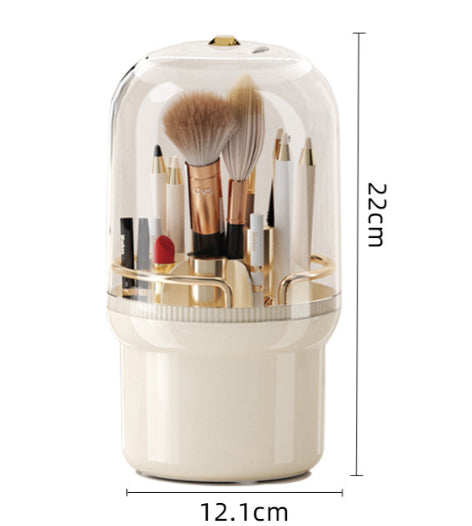 Desktop Rotating Cosmetic Brush Storage Container