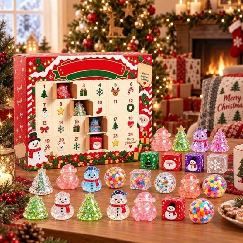Christmas Squeeze Toy 24-Day Advent Calendar Blind Box