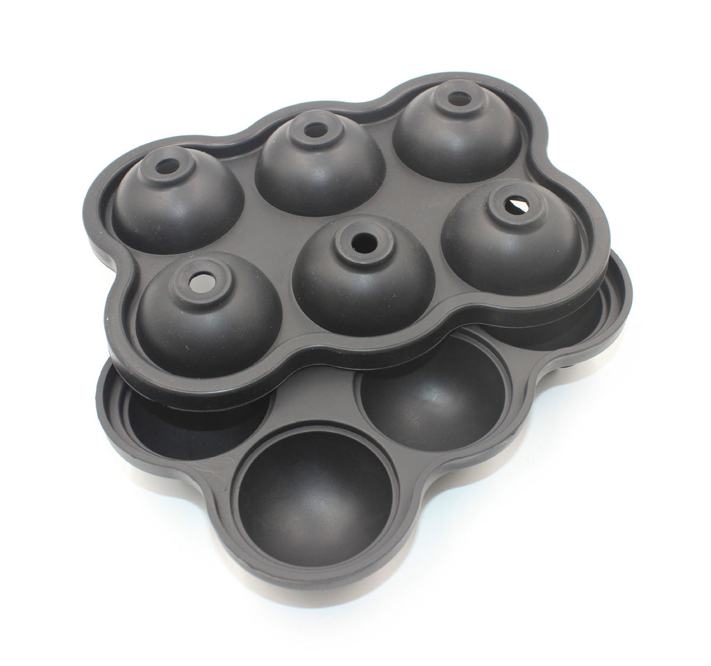 Large Ice Cube Maker Silicone Mold 6 Cell Big Sphere Ice Ball Tray Whiskey Wine Cocktail Party Bar Accessories Kitchen Gadgets