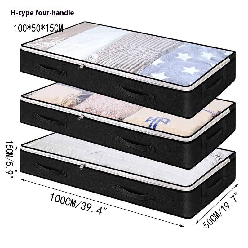 Foldable Large Capacity Moisture-proof Clothes Quilt Bed Bottom Buggy Bag