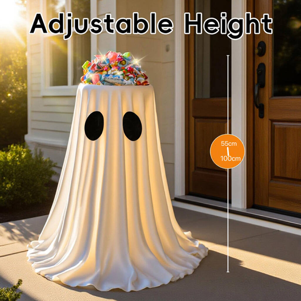 Halloween Decorative Candy Dish And Bowl Ghost Outdoor Yard Ornament