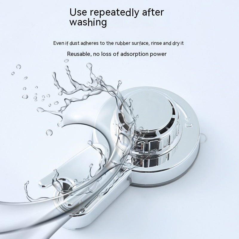 Wall Suction Cup Hook Punch-free Powerful Vacuum Single Hook Kitchen Bathroom Door Rear Non-marking Clothes Hook