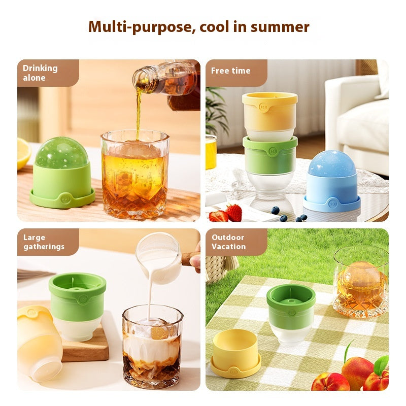 Food Grade Ice Hockey Mold Ice Maker Circular Ice Cube