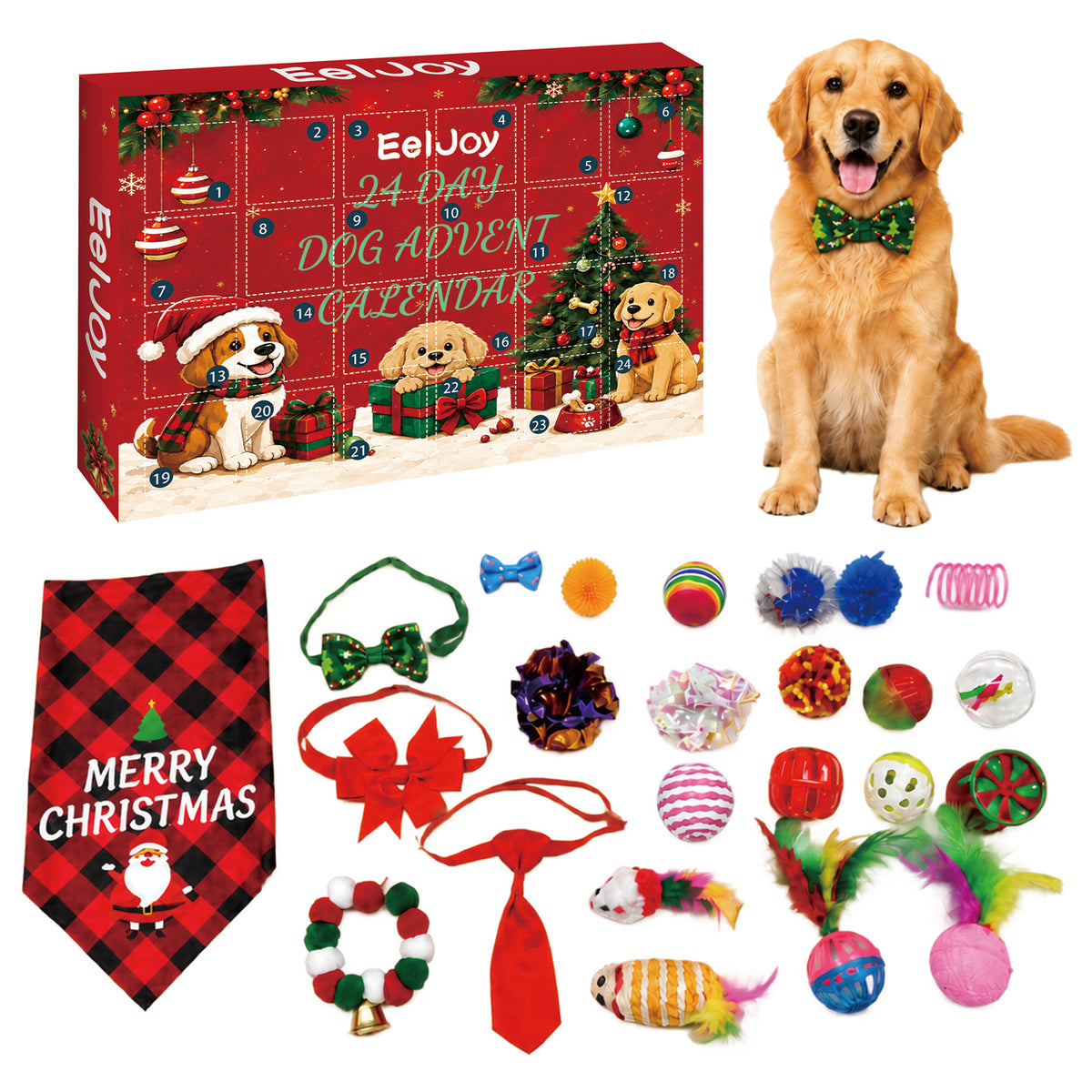 24-day Dog Christmas Countdown Calendar