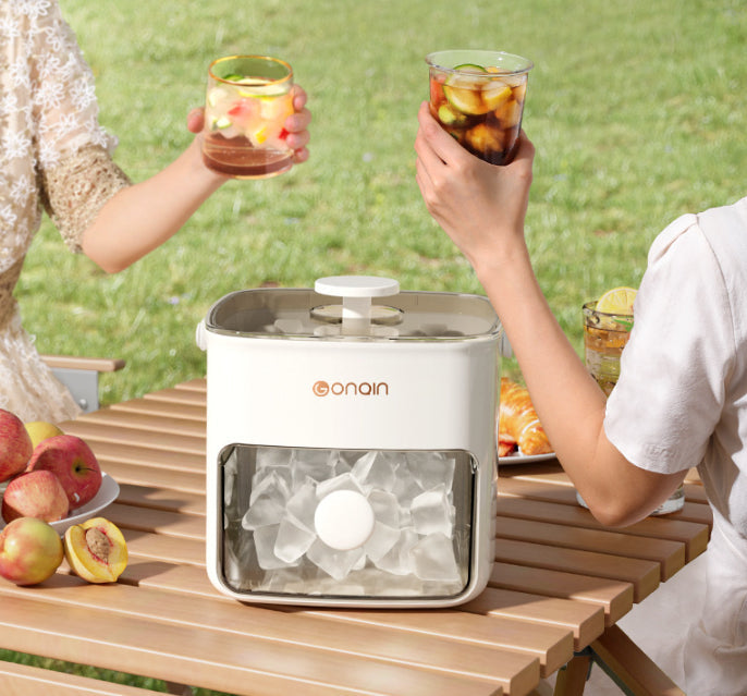48-Grid Ice Maker Food-Grade Summer Double-Layer Design Ice Mold Easy-Press Lid Home Ice Storage Box
