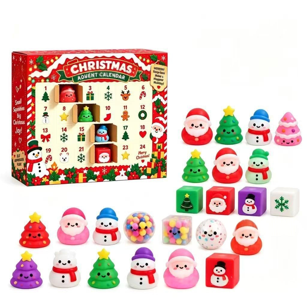Christmas Squeeze Toy 24-Day Advent Calendar Blind Box