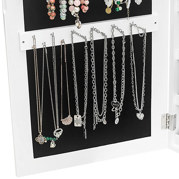 Full Mirror Wall Hanging, 4 Layers Of Storage, 3 Storage Boxes, Wooden Stickers