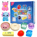 8-Piece Malt Sugar Squishy Fidget Toy Gift Set – Slow-Rising Sensory Squeeze Toys