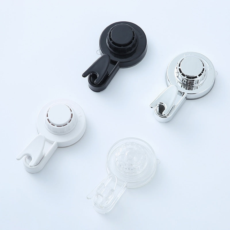 Wall Suction Cup Hook Punch-free Powerful Vacuum Single Hook Kitchen Bathroom Door Rear Non-marking Clothes Hook