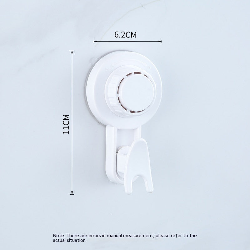 Wall Suction Cup Hook Punch-free Powerful Vacuum Single Hook Kitchen Bathroom Door Rear Non-marking Clothes Hook