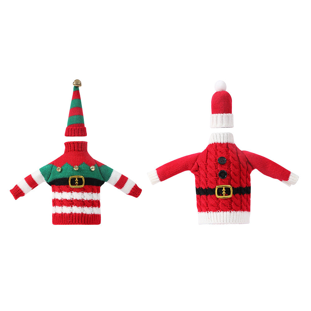 Christmas Knitted Wine Bottle Covers