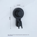Wall Suction Cup Hook Punch-free Powerful Vacuum Single Hook Kitchen Bathroom Door Rear Non-marking Clothes Hook