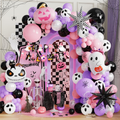 152pcs Halloween Balloon Garland Arch Kit,Happy Halloween Banner