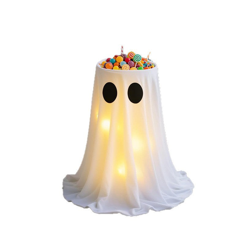 Halloween Decorative Candy Dish And Bowl Ghost Outdoor Yard Ornament